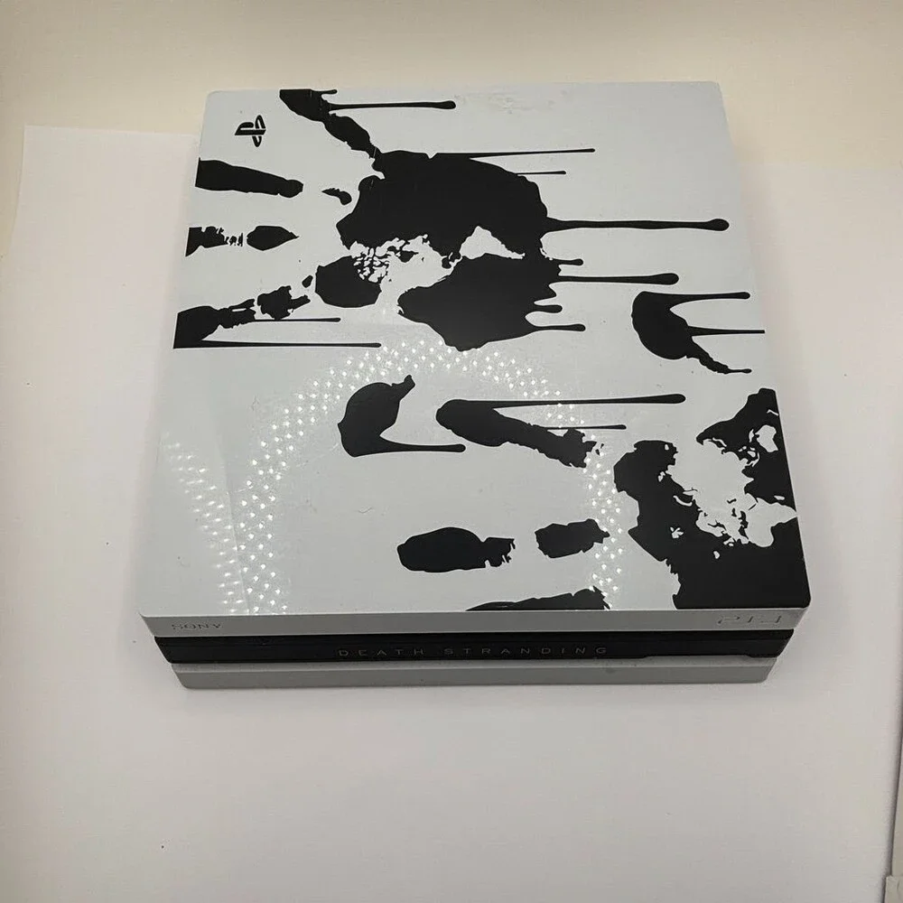 White PlayStation 4 Pro Death Stranding Limited Edition CUH-7215B Console Only